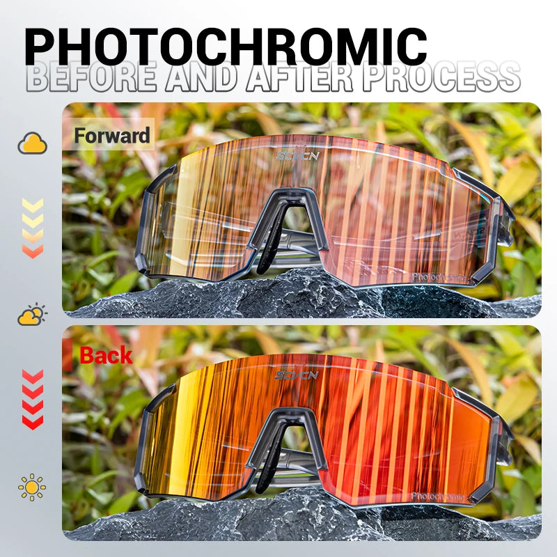 SCVCN S1412 Photochrome Sonnenbrille - 145mm/55mm PC