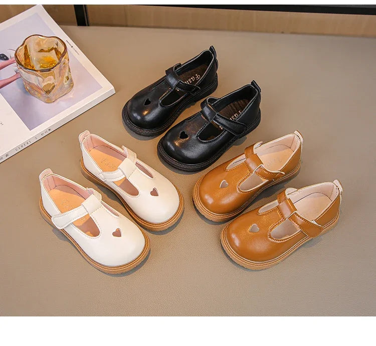 Lina Prinzessin Lederschuhe T-Riemen - Größe 20-27 Weich
