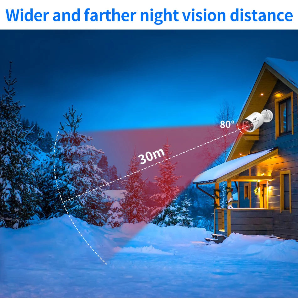 Überwachungssystem 2025: Hiseeu 5MP 3MP 8CH POE NVR Video Audio Record - ONVIF CCTV IP Security Surveillance Camera System Kit Set Outdoor House Waterproof Collection