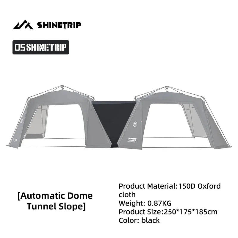 ShineTrip05 Series Oversized Quick Build Waterproof Silver Coated Canopy Sunproof Camping Auto Dome
