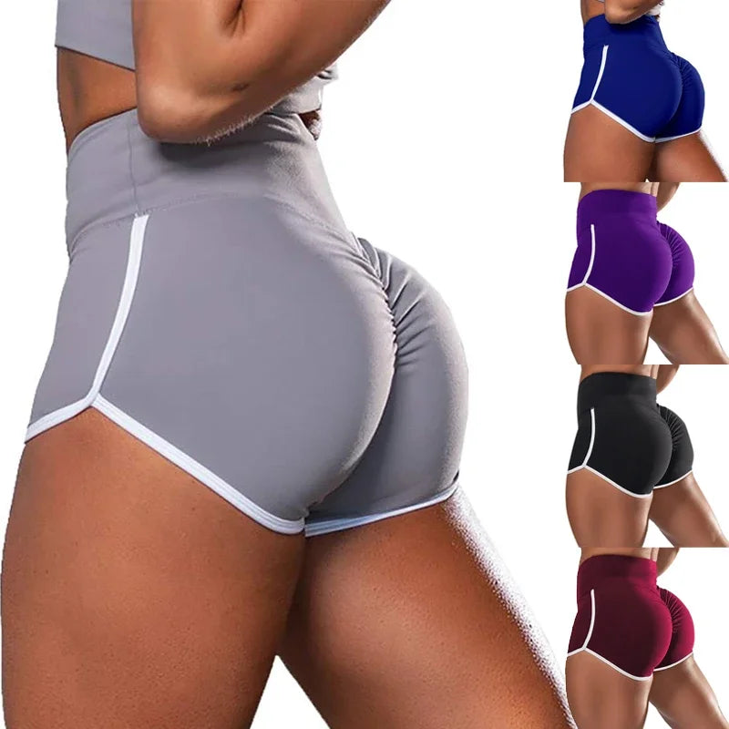 Sport-Shorts 2025: Women Gym Fitness Tight-Fitting Yoga Shorts Sexy Elastic Sports - Running Tight Hip Lifting Shorts Girls Casual Sports Short Pants Collection