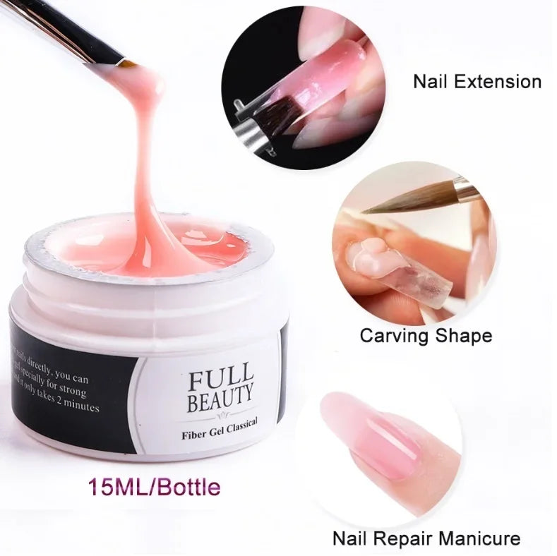 Nagel Extension Gel UV LED 2025 - Gelee Beauty Erweitert Modell Gel - Nagel Kunst Lack Reparatur Gebrochene Nägel Gel Erweitern Nagel Spitzen