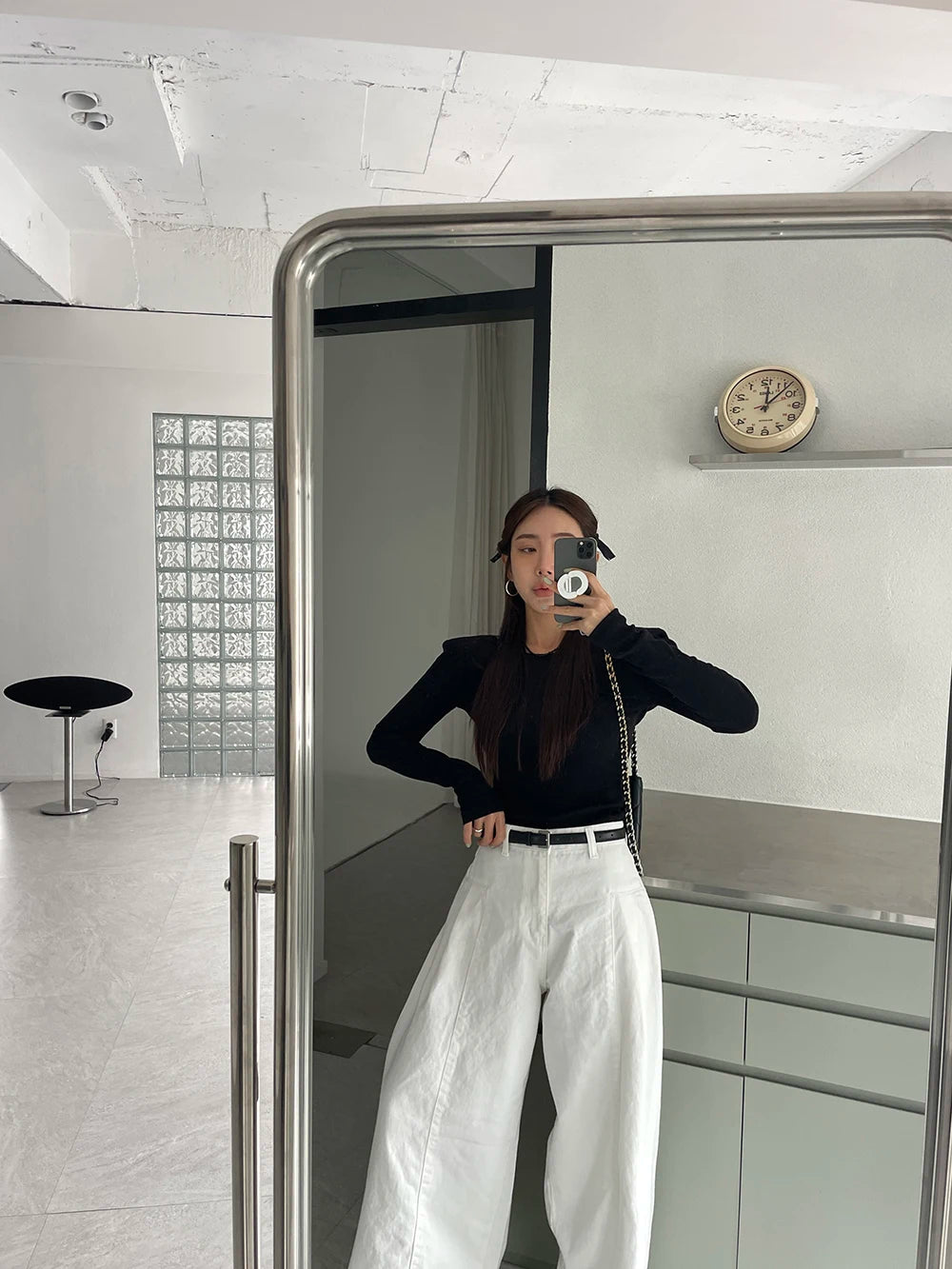 Jeans Spring Summer Long Wide Leg Pant Women High Waist Fashion Casual Korean Style Ladies Trousers Loose Pleated Woman Pants
