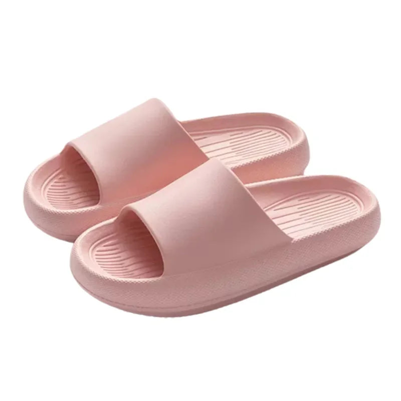 New Soft EVA Slippers Couples Home Slipper Outdoor Beach Summer Sandals Bath Men Flip Flops Non-Slip Women Thick Sole Shoes