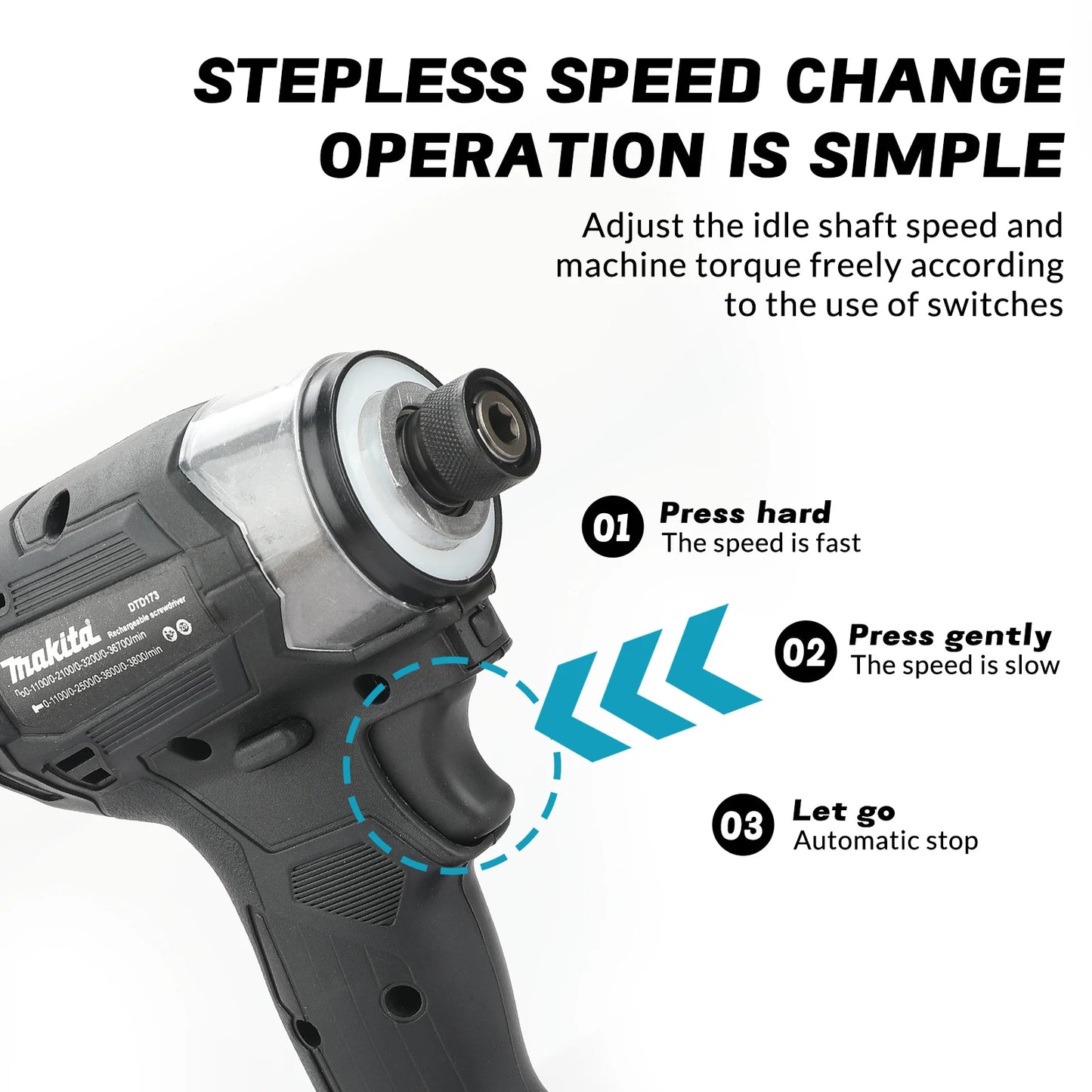 Makita DTD173 Brushless Akkuschrauber - 18V 3Ah Kompakt