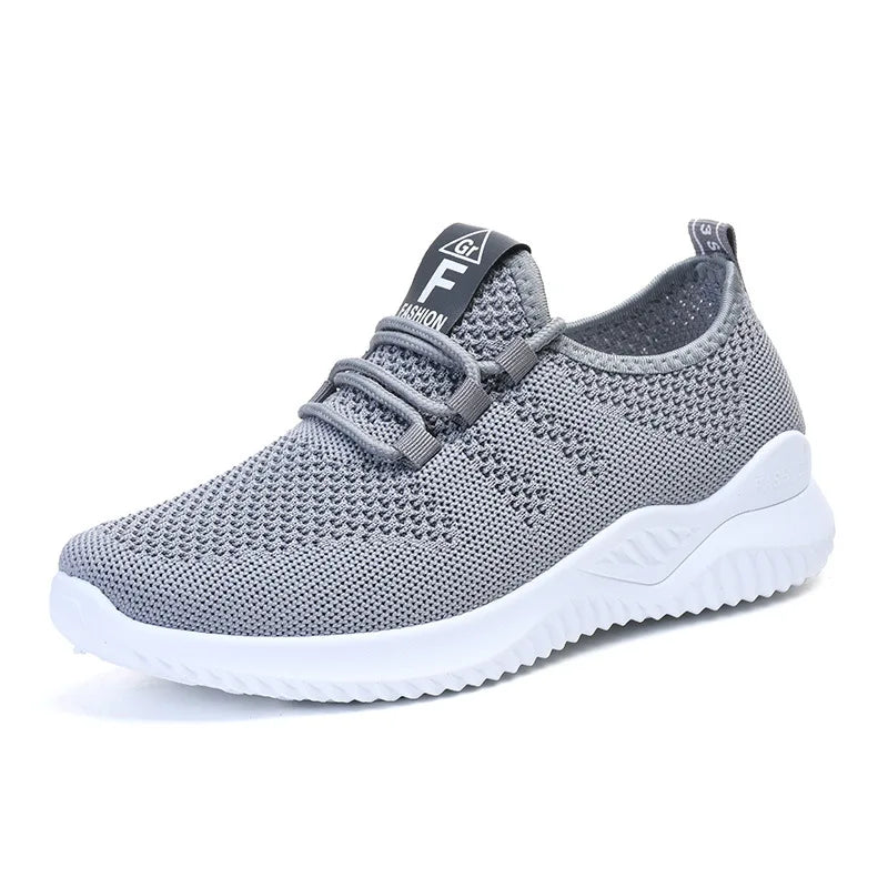 Shoes for women 2025 new casual fashion running shoes flying woven breathable women's shoes soft sole trend sneakers women