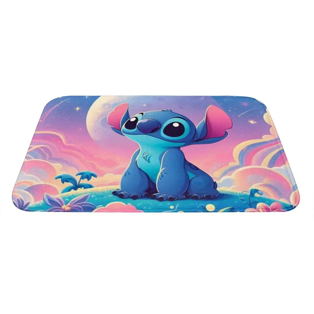 Custom Cartoon Stitch Floor Door Kitchen Bathroom Mat Anti-Slip Outdoor Doormat Bedroom Balcony Entrance Rug Carpet Footpad