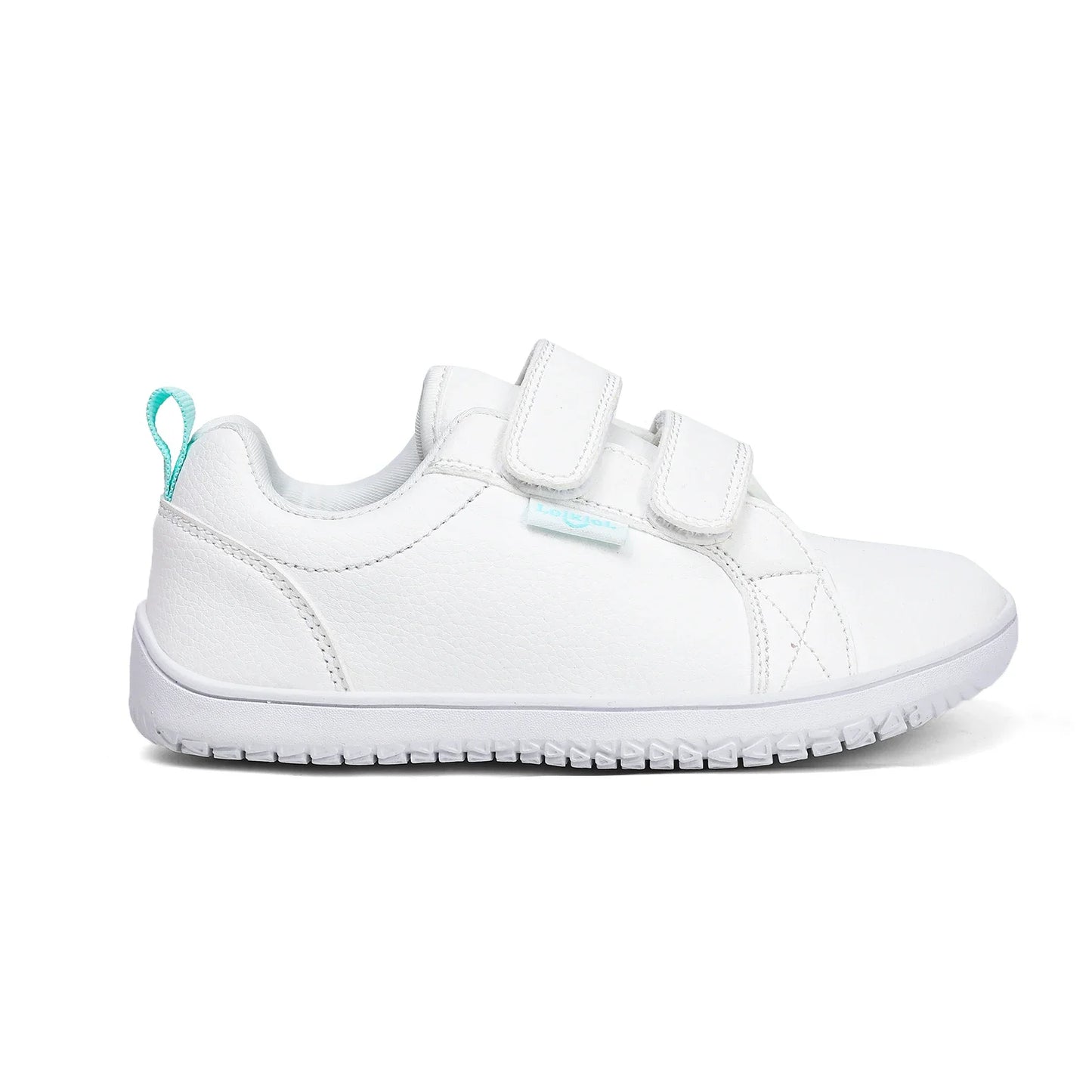 Jungen Mädchen Barfuß Schuhe - Kinder Weite Zehen Minimalistische Mode Sneaker - Leichtgewicht Klettverschluss Kunstleder Walking Flats
