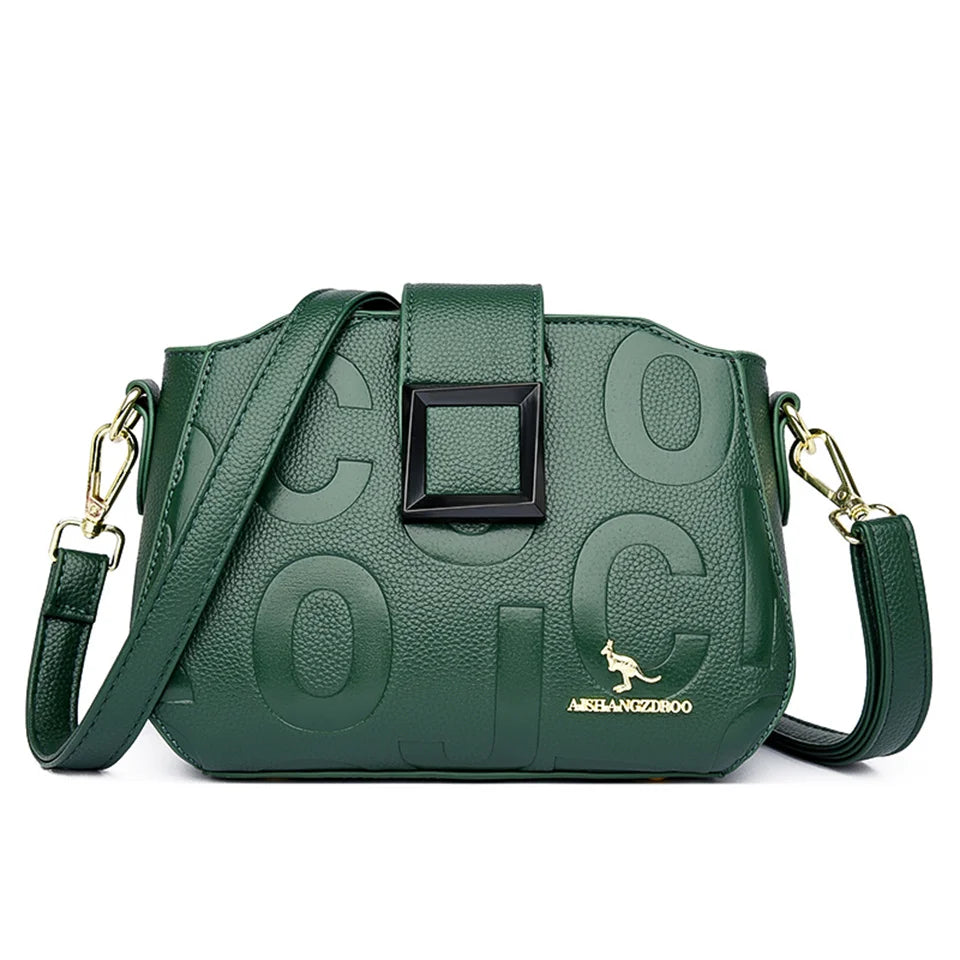 Femeii geantă de mână de lux cu cataramă pătrată Crossbody Bag Casual umăr Crossbody Bags Designer mare capacitate geantă de mână de călătorie