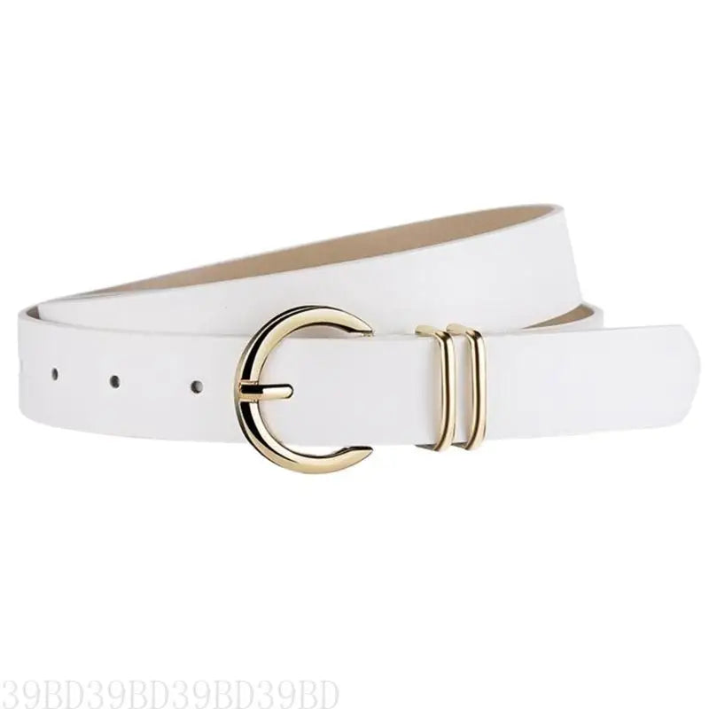 West Biking 39BD Eleganter Taillengürtel - PU 5 cm Gold