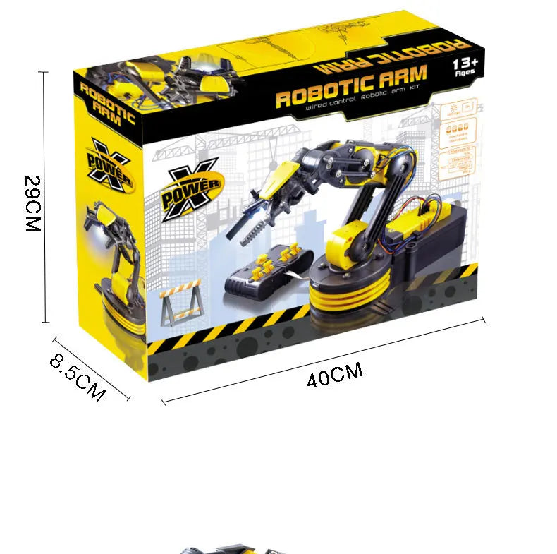 Remote Control Manipulator DIY Electric Scientific Robot Arm Experiment Assembling Children's Educational Toys Kid Birthday Gift