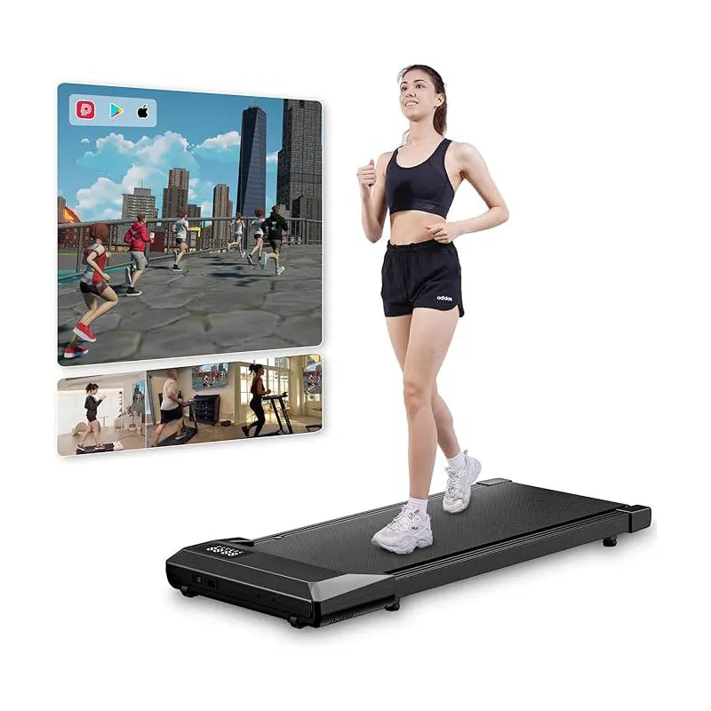 Superun Walking Pad Laufband 2.2HP - 2-in-1 Portabel Under-Desk Heimtrainer für Büro & Zuhause