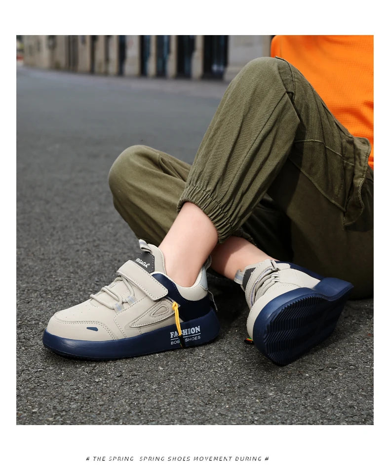 Jungen Mode Skate Schuhe 2025 - Dämpfende Sohle Fußgewölbe-Unterstützung - Plattfuß Casual Sneakers Schulschuhe