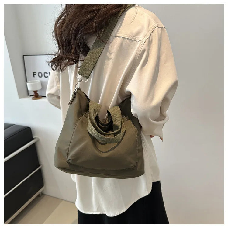 Small Casual Tote Bags Women Shoulder Messenger Bags Korean Canvas Fashion Female Crossbody Bag for Girl 2024 Cloth Handbags