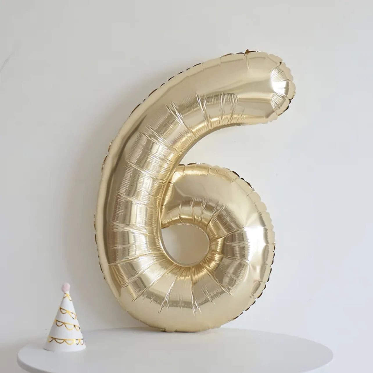 MicroPlush 40Zoll Digital Ballon Gold - Folie Zahl 0-9