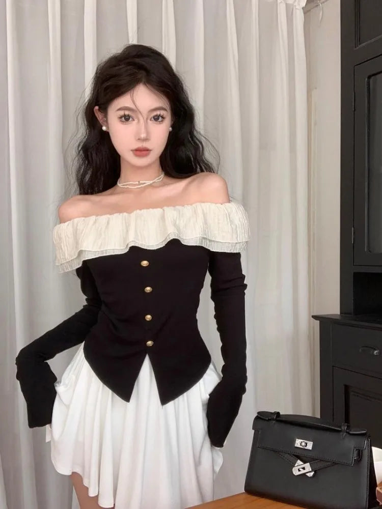 HIKIGAWA 7 Schulterfrei Top - Slim Kurz 4-16In Polyester