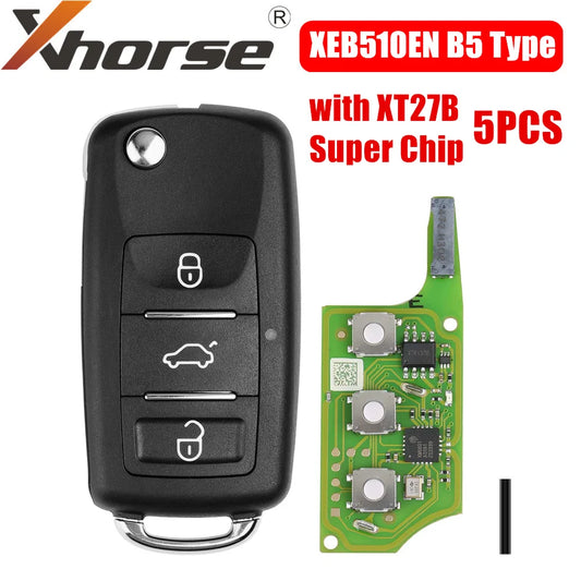 Xhorse XEB510EN pentru Volkswagen B5 tip Super telecomandă cu cip XT27B Super 5 buc/lot