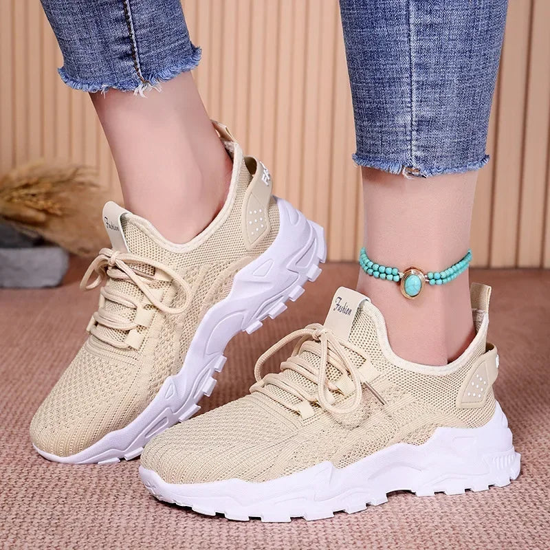 Damen-Sneaker 2025: Rollstep Women's Chunky Sneakers Lightweight Soft - Fashion Walking Shoes Breathable Tennis Sport Gym Workout Collection