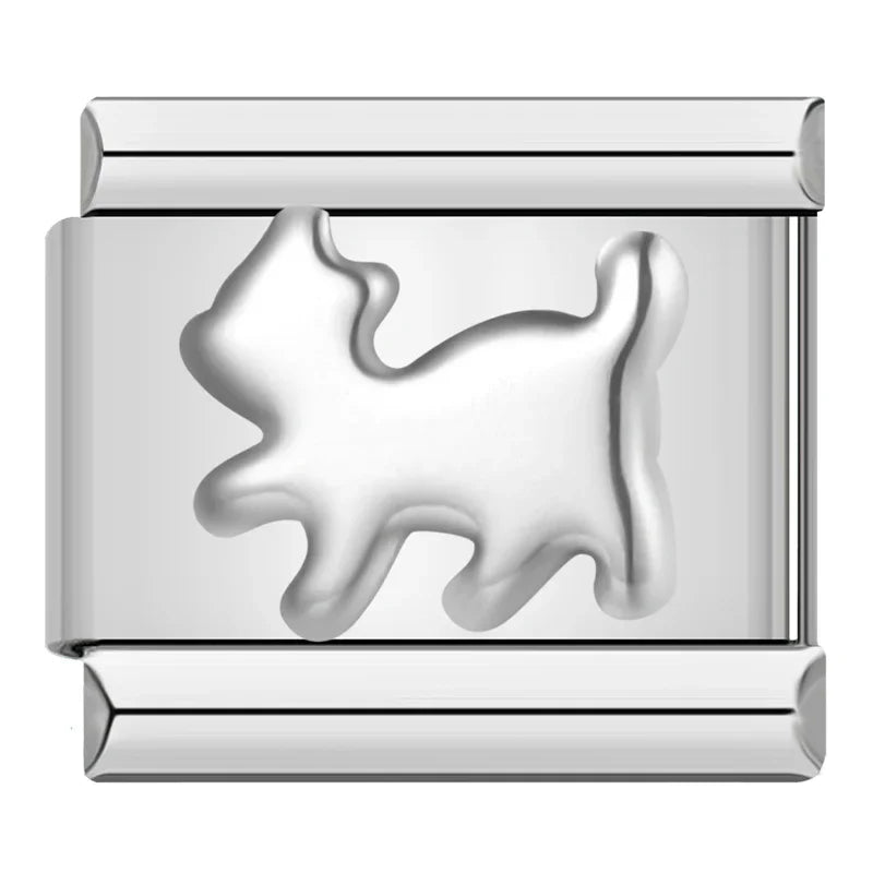 Hapiship Original Gänseblümchen Pferd Liebe Schmetterling Mama Hund Motorrad Elefant Charm für Armband Edelstahl Schmuck Herstellung DJ003