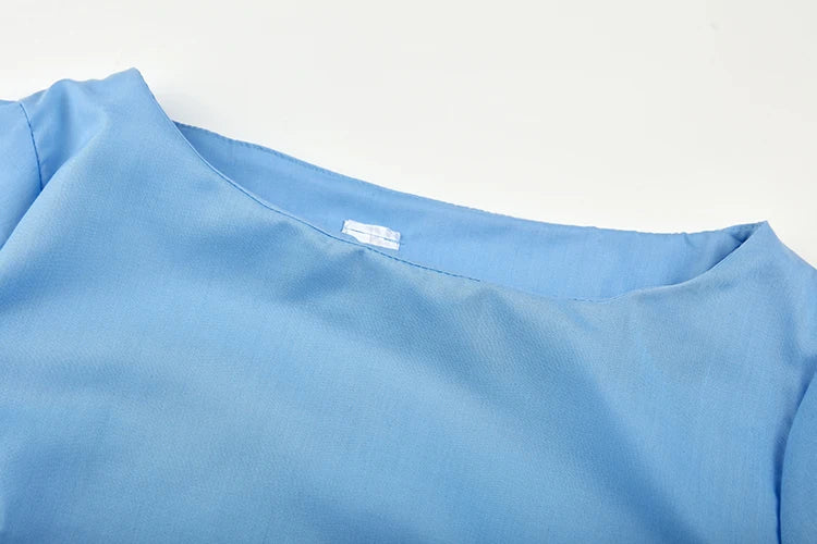 Suit Set Einfarbig Blusenhose Rundhals - Polyester Größe L