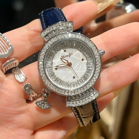Unique Full Diamonds Shaped Watches Women Rhinestone Luxury Fashion Brand Ladies Watch Diamond Bracelet AAA Wrist Watch Reloj