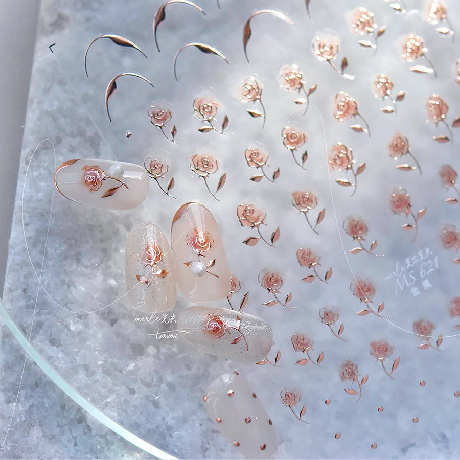 TSZS TO3913 Decorațiuni unghii 5D strălucitoare - Inimă și Lună 1 buc