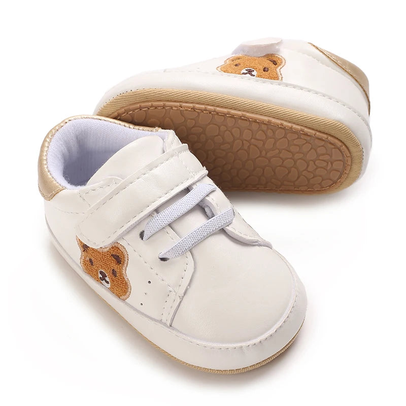 VALENSINA Panda Babyschuhe Anti Rutsch - 0-18 Monate Klett