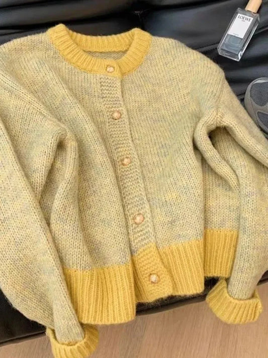 tumao Classic Lose Strickjacke - Damen One Size, Langarm