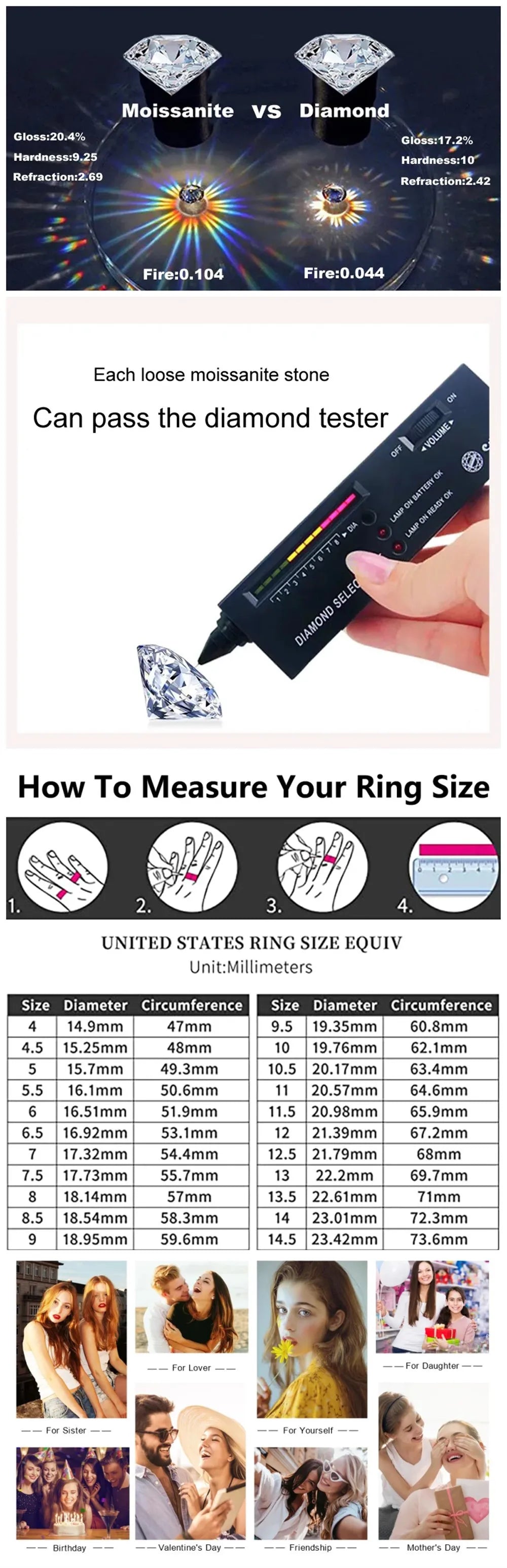 Colier cu pandantiv din moissanit placat cu aur de 1CT pentru femei, bijuterii clasice cu pandantiv cu inimă, din argint 925, moissanit GRA