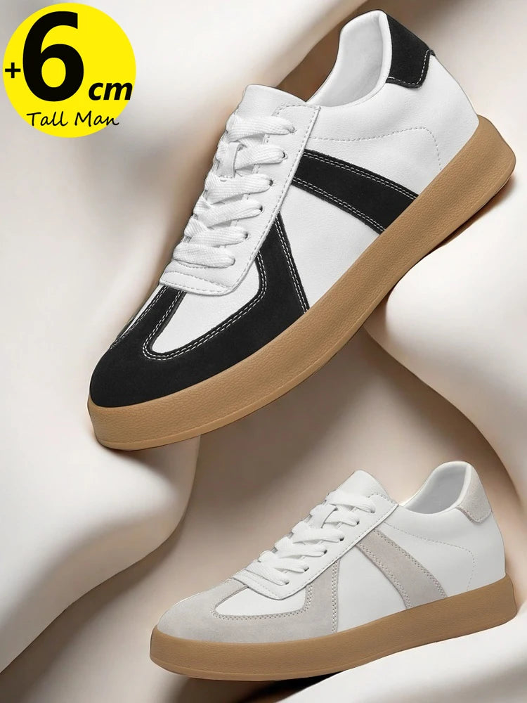 Man Sneakers Elevator Height Increase Insole 6cm Sports Men Plus Size 37-44