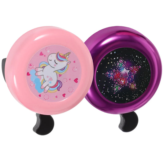 Sonerie de bicicletă Choice Unicorn, puternică - aluminiu, pachet de 2, 38 mm