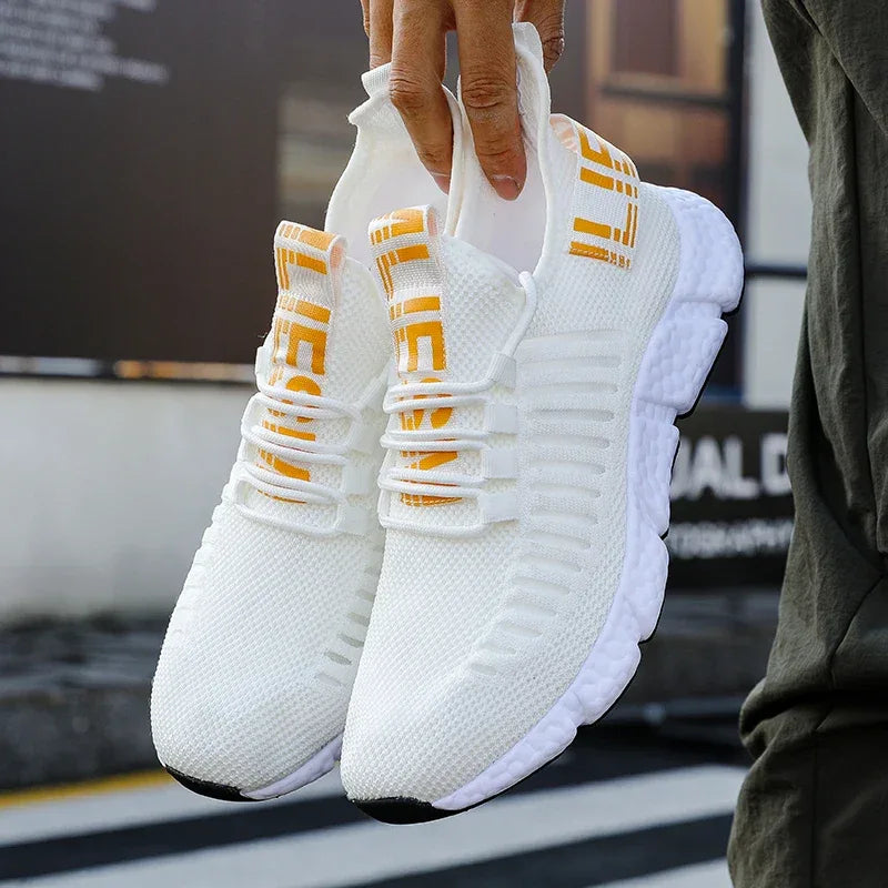 Men's 2024 Summer Sneakers Jogging Fashion Designer Original Sports Shoes Sneakers Lace Up Lightweight Hiking Casual Tenis Shoes - Golden Bridge Store