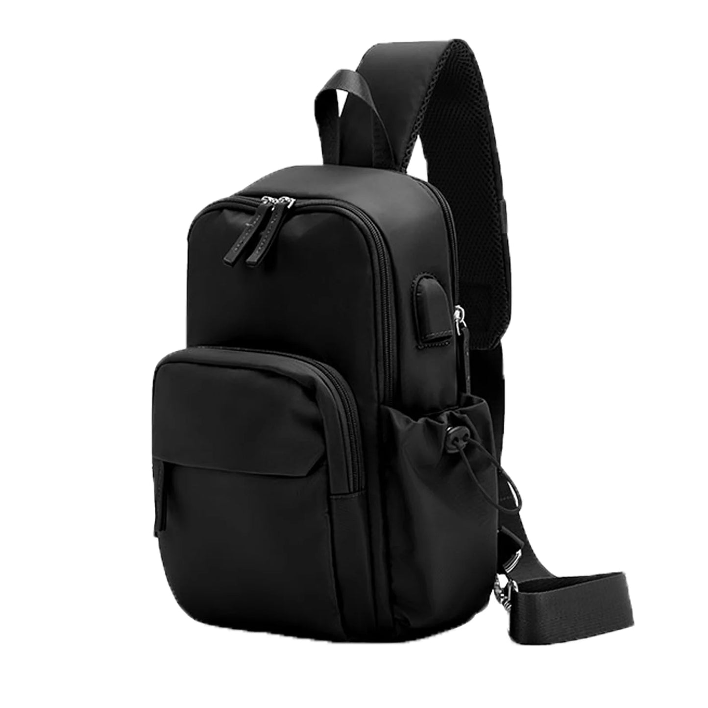 Versatile Chest Bag for Men Women Casual Sports Crossbody Bag Fashion Small Shoulder Bag with USB Charging Large Capacity Waist
