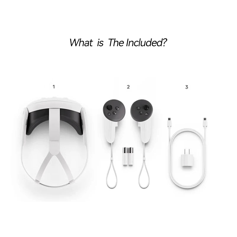 Oculus Quest 3 512G VR-All-in-One-Headset mit integriertem Kopf-VR-Headset-Bewegungssensor-Spielkonsole-Smart-Glasses-Quest-3