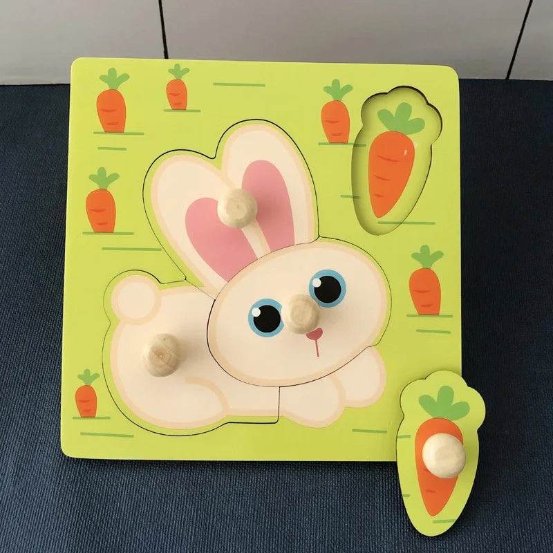 Montessori Holzspielzeug 2025 - Lernspielzeug Puzzle Kinder 1-3 Jahre Back to School