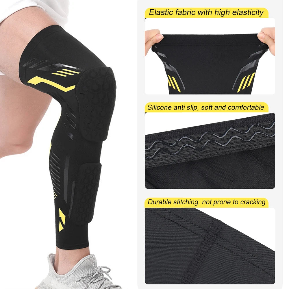 Kniebandage 2025: KEERUNNPC 1PCS Knee Compression Sleeve Basketball Volleyball Football - Adult Knee Brace Support Breathable Leg Sleeve Sports Collection