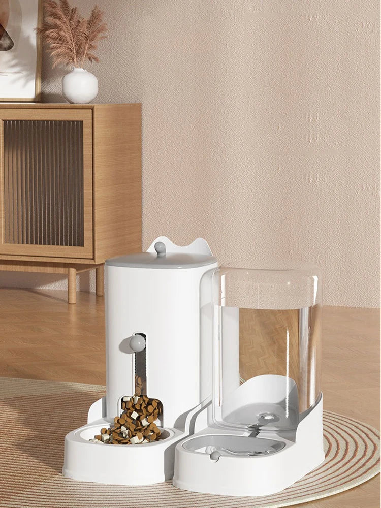 New Large Capacity Pet Cat Automatic Food Water Dispenser Fountain Bottle Bowl Dog Cat Drinker Feeder Dog Drinking Pet Supplies