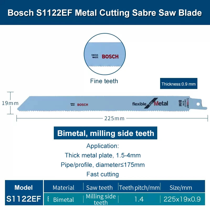 Bosch Reciprocating Saw Blade Universal Wood Metal Cutting Saber Saw Blades Electric Saw Saber for Bosch Gsa 18V/12V Accessories