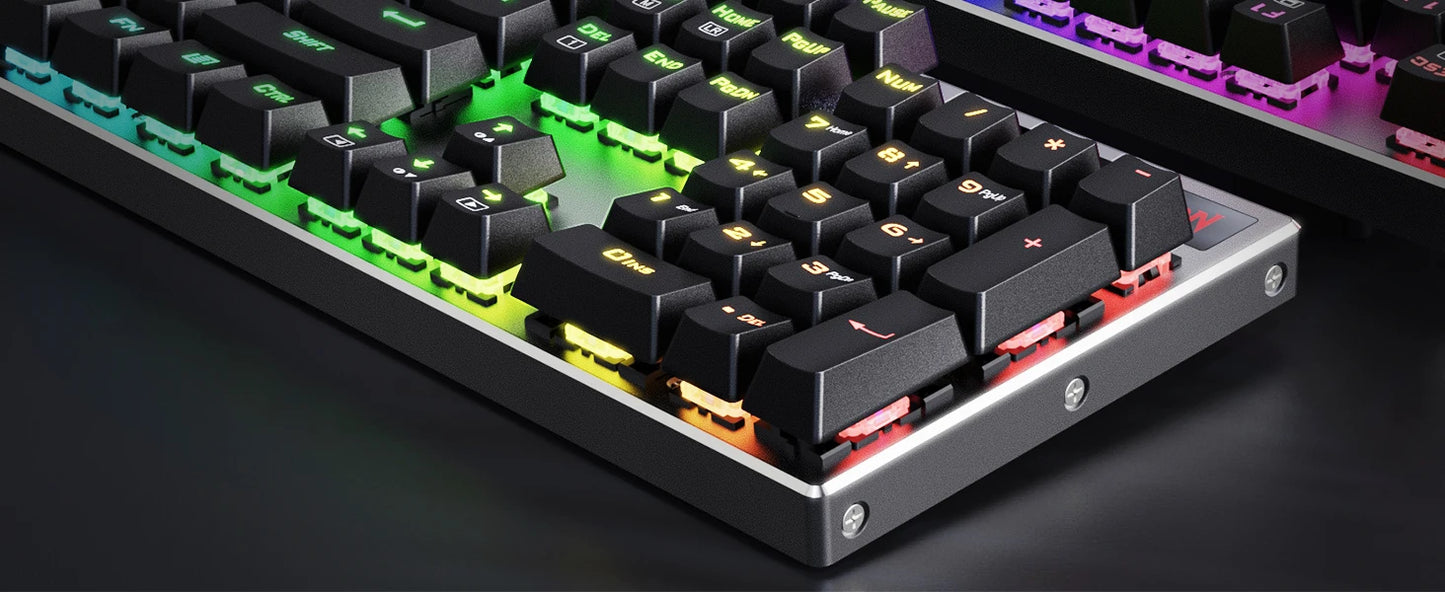 Gaming-Tastatur 2025: Redragon K556 PRO Wireless RGB BT/2.4GHz Mechanisch Hot-Swap Red Switch Collection