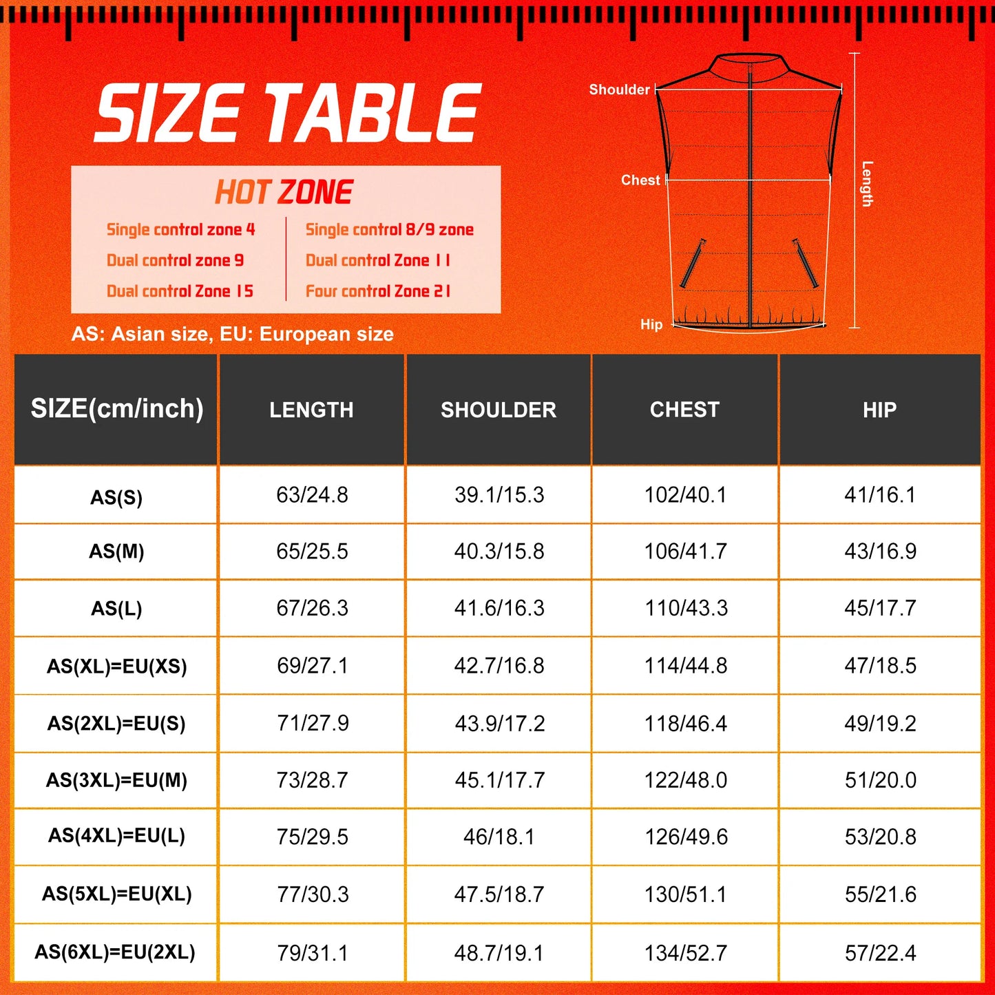 TODWARM M01 Heizweste 21 Bereiche - Kapazität Nicht Angegeben, Leistung Hoch, Größe Einheitsgröße