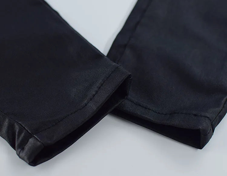 FujianCraft Leggings High Waist - Vollänge Elastisch Denim