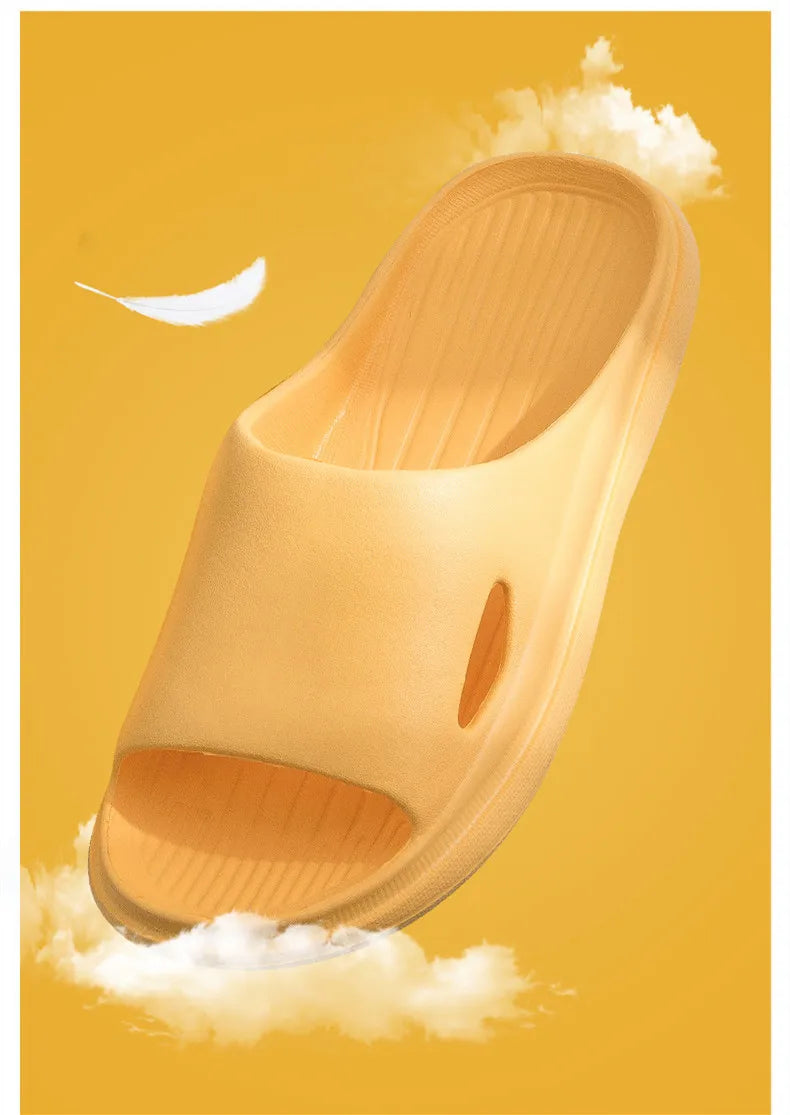 New Soft EVA Slippers Couples Home Slipper Outdoor Beach Summer Sandals Bath Men Flip Flops Non-Slip Women Thick Sole Shoes