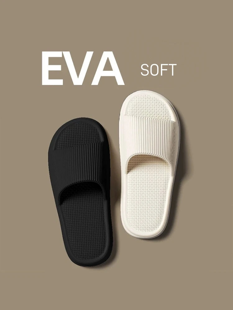 Frauen Sommer Prägnant EVA Hausschuhe Männer Weich Heim Slides Paare Badezimmer Rutschfest Sandalen Erwachsene Komfortabel Outdoor Strand Schuhe