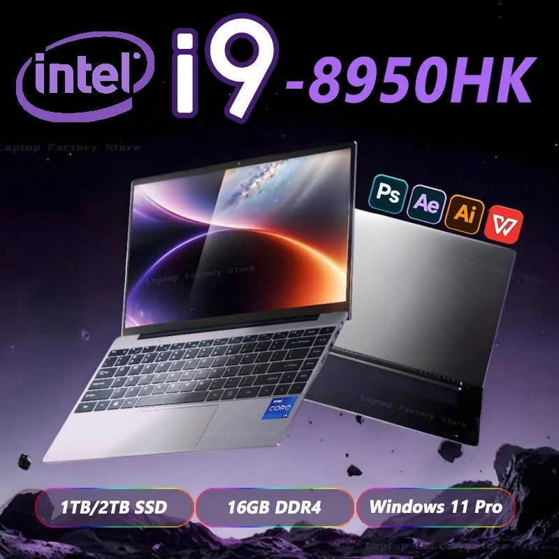 Laptop portabil NovaBook I9 de 14,1 inci - SSD de 16 GB și 1 TB
