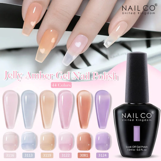 NailCO Gel Nail Polish Nail Art Translucent Vernis Semi Permanent UV LED Lamp Gel Manicure for Gel Polish Nail Glue Productos