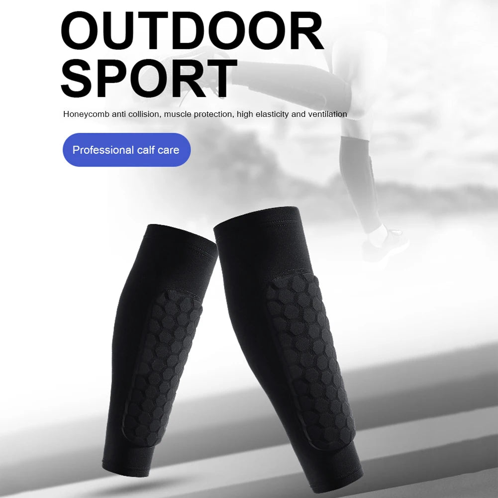 Schienbeinschoner 2025: HUAN-Qzta 1pcs Soccer Football Shin Guard Pads - Honeycomb Running Leg Calf Protective Gear Shield Sleeves Outdoor Sports Support Guard Collection