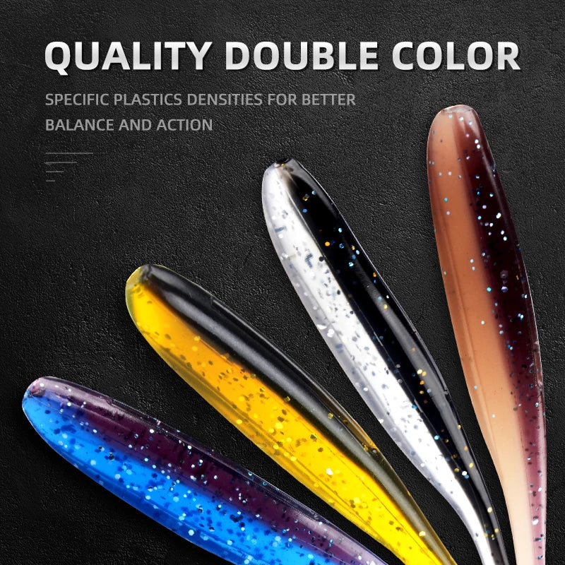 MEREDITH Easy Shiner Angelköder 50mm 65mm 75mm 100mm Wobbler Karpfen Angeln Weiche Köder Silikon Künstlich Plastik Köder