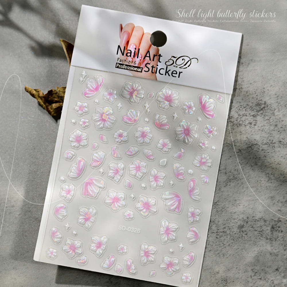 HotPressChoice 5D Schmetterling Sticker - Aurora Glanz 3D
