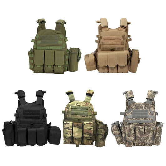 Vestă tactică din nailon, armură corporală, transportator de vânătoare, accesorii Airsoft, CS Combat, MOLLE Camo, vestă militară a armatei pentru vânătoare în aer liber