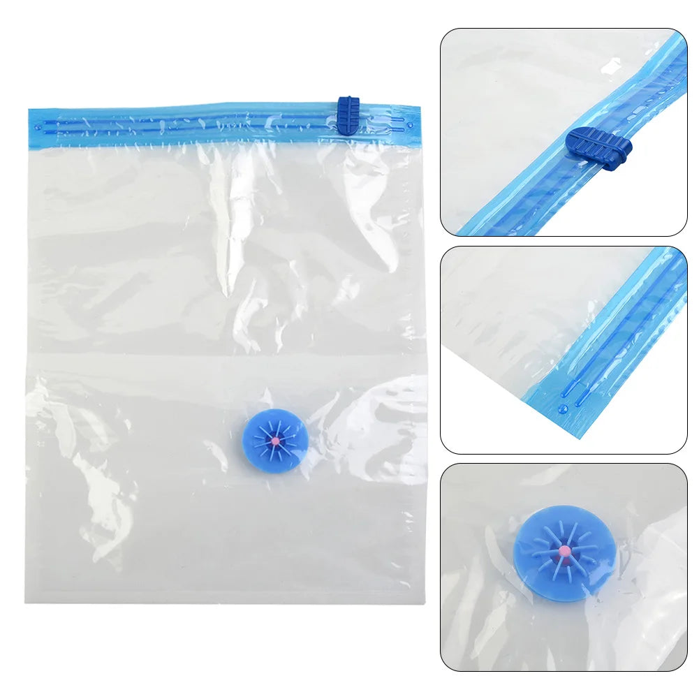 Transparent Vacuum Bag Folding Compressed Space Saving Clothes Storage Vacuum Storage Bag Household 1 Pcs